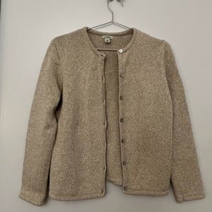 L.L. Bean Heathers Oatmeal Cardigan